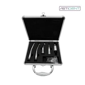 Kit rotatorio odontológico Astident completo en valija abierta