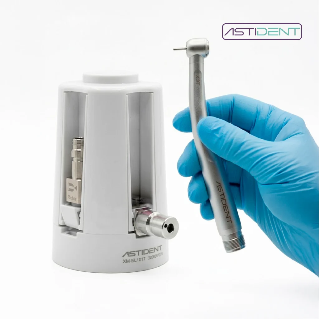 Turbina odontológica Astident X3T Torque B2 con dispensador de aceite para instrumental rotatorio